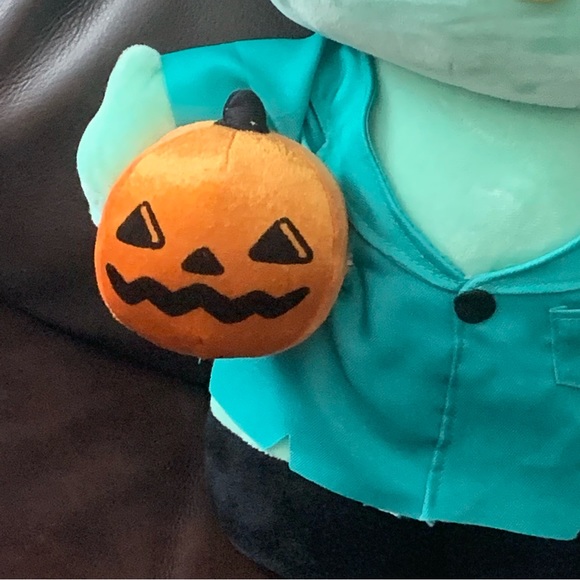 Hello Kitty Frankenstein with Pumpkin Large Plush Halloween Greeter - Picture 5 of 13